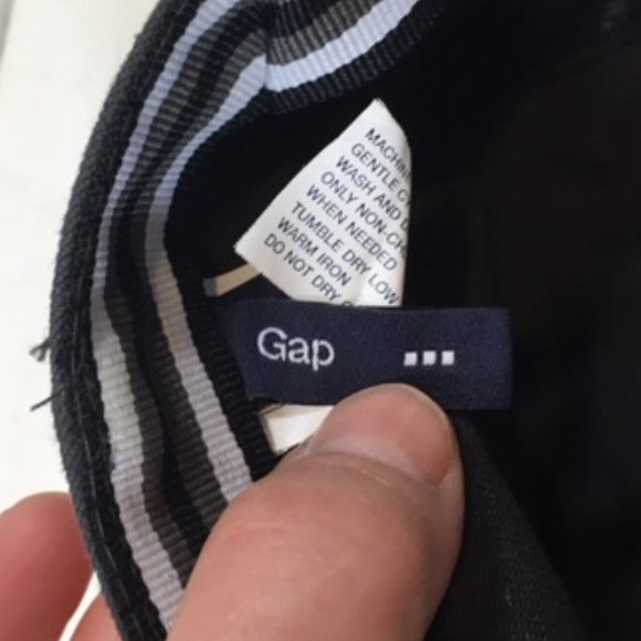 GAP Military Style Baseball Cap Cotton Hat Dark Green/Brown S/M - Picture 6 of 7